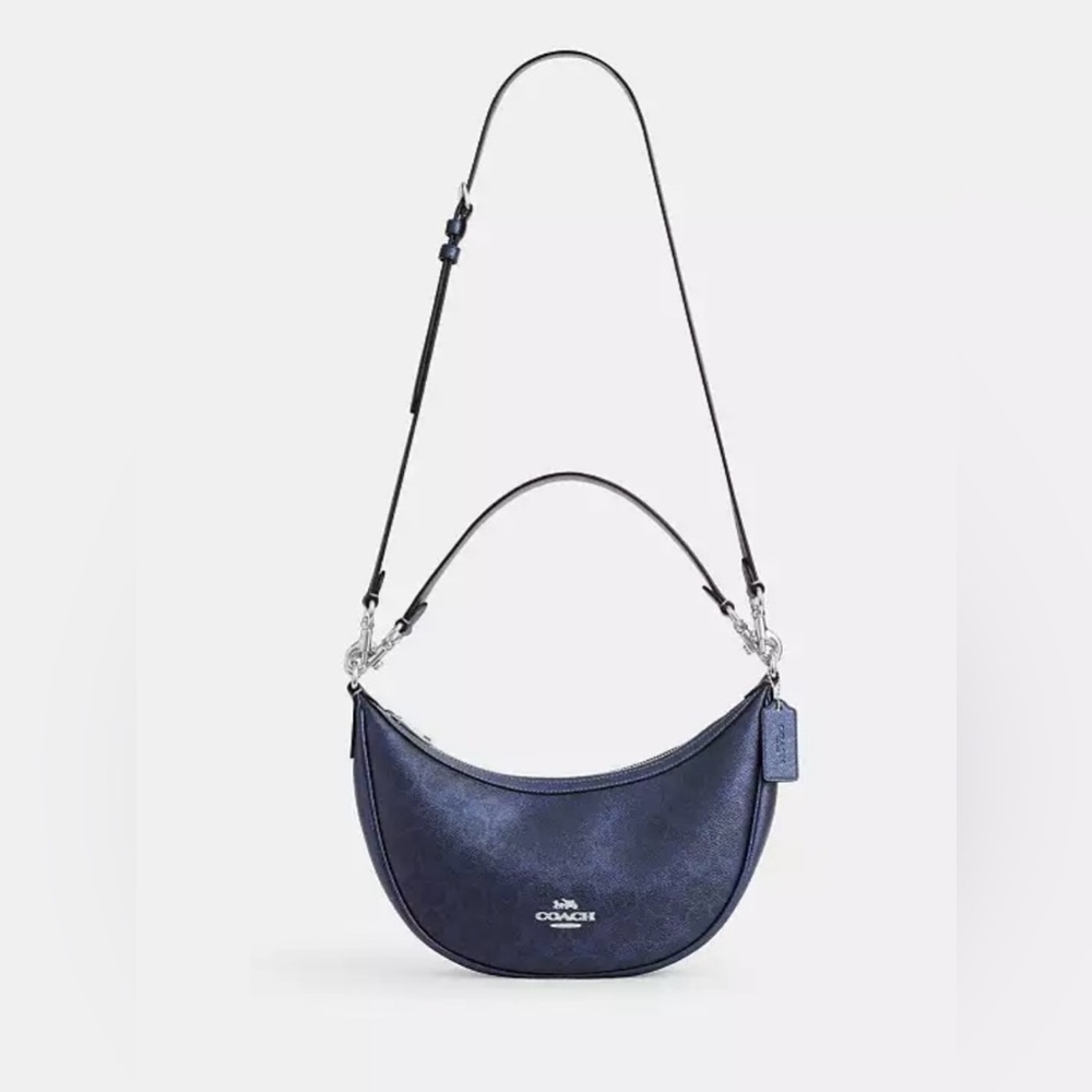 💙💙 Authentic Coach Aria Shoulder Bag in Signature canvas.💙💙NWT - Picture 7 of 17